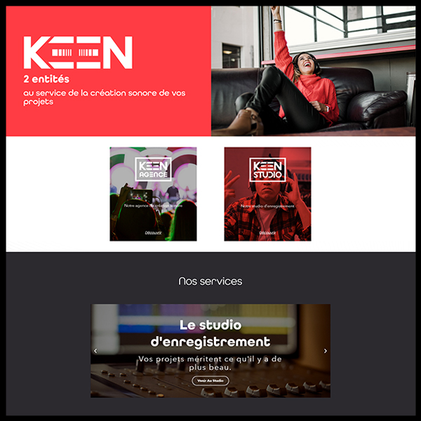 KEEN Studio - Création d'un site web - Tours