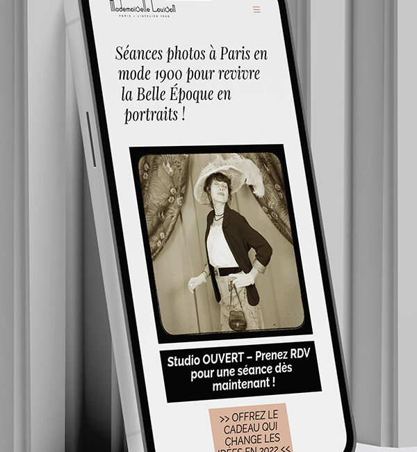 Mademoiselle Louison - Illustration du site web - Tours